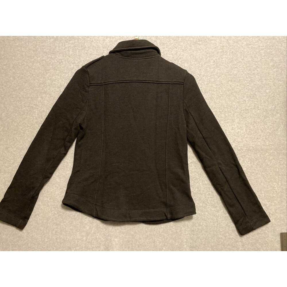 Velvet by Graham &‎ Spencer Jacket Size Small Black Military Moto Style Sweater - Picture 10 of 14